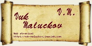 Vuk Maluckov vizit kartica